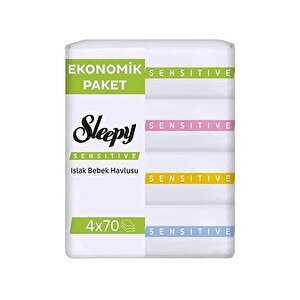 Sleepy Sensitive Eco Islak Mendil 4x70 A