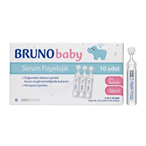 Bruno baby Serum Fizyolojik 5 ml x 10 Fl Bruno baby Serum Fizyolojik 5 ml x 10 Fl