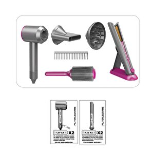 Sesli ve Işıklı 2in1 Lüks Saç Bakım Seti Sesli ve Işıklı 2in1 Lüks Saç Bakım Seti