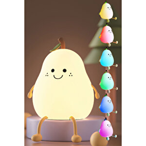 Çocuk Sevimli Armut Silikon Gece Lambası