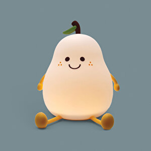 Çocuk Sevimli Armut Silikon Gece Lambası