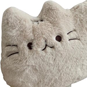 Sevimli Kedi Yastık, Ekru, 35x Sevimli Kedi Yastık, Ekru, 35x