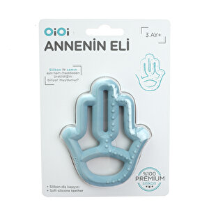 Silikon Diş Kaşıyıcı Annenin Eli Mavi Silikon Diş Kaşıyıcı Annenin Eli Mavi