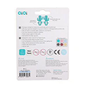 Silikon Diş Kaşıyıcı Kaktüs Mavi Silikon Diş Kaşıyıcı Kaktüs Mavi