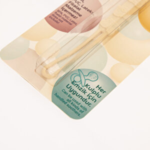 Silikon Emzik Askısı-Krem Silikon Emzik Askısı-Krem