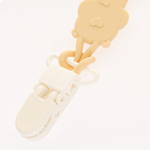Silikon Emzik Askısı-Krem Silikon Emzik Askısı-Krem