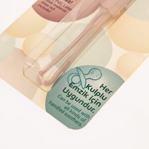 Silikon Emzik Askısı - Pembe