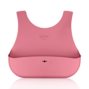 Wee Baby Silikon Mama Önlüğü Pembe