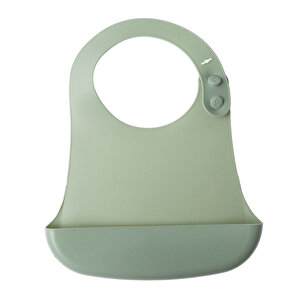baby plus Silikon Mama Önlüğü - Yeşil
