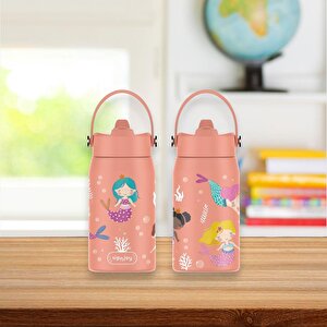 SipnJoy - Lil'Straw Çocuk Su Termosu | 420 ml - Mermaid Dream