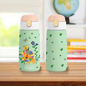 SipnJoy - SipSquad Çocuk Su Termosu | 480 ml - Lively Roar