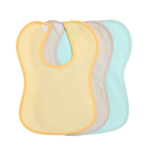 Sıvı Geçirmez Renkli Mama Önlük 3'lü