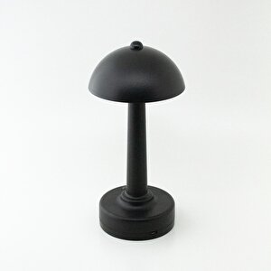 Şarjlı ve 3 Kademe Işık Ayarlı Masa Lambası Siyah