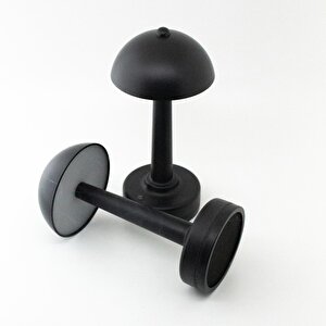 Şarjlı ve 3 Kademe Işık Ayarlı Masa Lambası Siyah