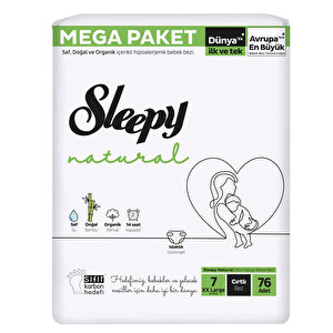 Sleepy Natural Mega 7 Beden 76 Adet