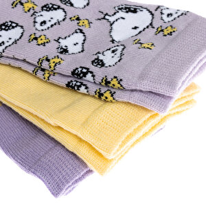Snoopy 3'lü Bilek Çorap Kız Bebek