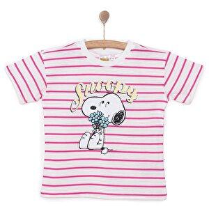 Snooze baby Snoopy Tshirt, Ekru, 9 Ay