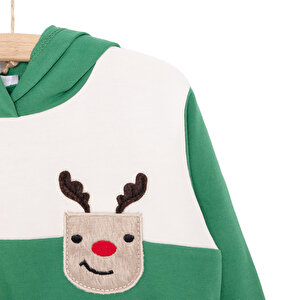 Snow Party Erkek Kapüşonlu Sweatshirt Erkek Bebek Snow Party Erkek Kapüşonlu Sweatshirt Erkek Bebek