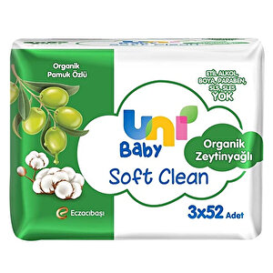 Uni Baby Soft Clean Zeytinyağlı 3x52