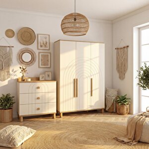 Tiffany Solid 3 Kapaklı Dolap