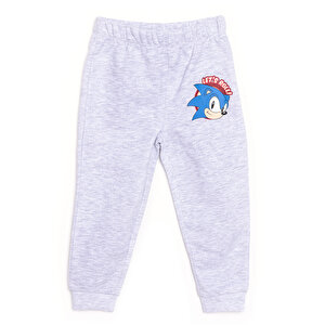 Sega Sonic Erkek Eşofman Alt, Gri, 9 Ay