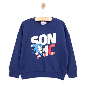 Sega Sonic Erkek Sweatsh, Lacivert, 9 Ay