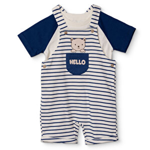 HelloBaby Şort S, Mavi Baskılı, 3 - 6 Ay