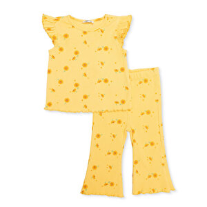 HelloBaby Sun Fl, Sarı Baskılı, 6 - 9 Ay