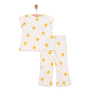 HelloBaby Sun Flower Kız Blu, Ekru, 9 Ay