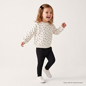 HelloBaby Sweats, Ekru Baskılı, 3 - 6 Ay