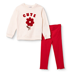 HelloBaby Sweatshirt - T, Ekru, 3 - 6 Ay