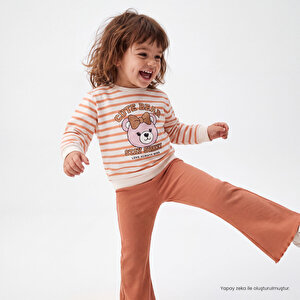 HelloBaby Sweats, Ekru Baskılı, 3 - 6 Ay