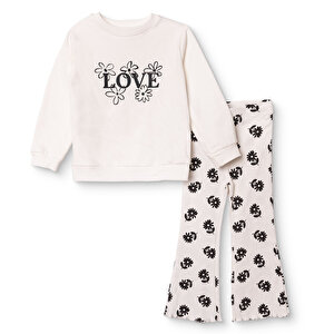 HelloBaby Sweatshirt - T, Ekru, 3 - 6 Ay