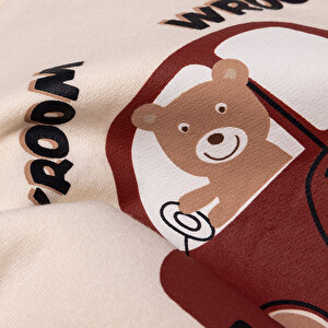 Erkek Bebek Sweatshirt Şardonlu İki İplik Bisiklet Yaka Uzun Kol Erkek Bebek Sweatshirt Şardonlu İki İplik Bisiklet Yaka Uzun Kol