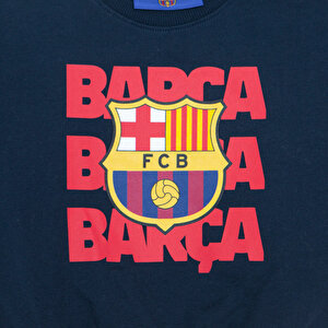 Unisex Sweatshirt İki İplik Bisiklet Yaka Uzun Kol