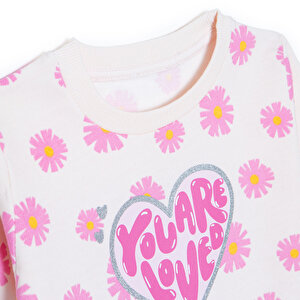 Kız Bebek Sweatshirt Şardonlu İki İplik Bisiklet Yaka Uzun Kol Kız Bebek Sweatshirt Şardonlu İki İplik Bisiklet Yaka Uzun Kol