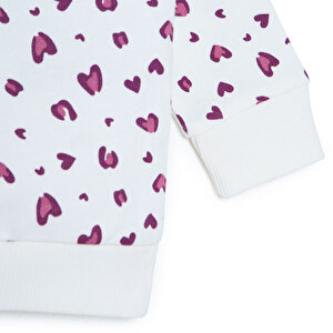 Kız Bebek Sweatshirt Şardonlu İki İplik Bisiklet Yaka Uzun Kol Kız Bebek Sweatshirt Şardonlu İki İplik Bisiklet Yaka Uzun Kol