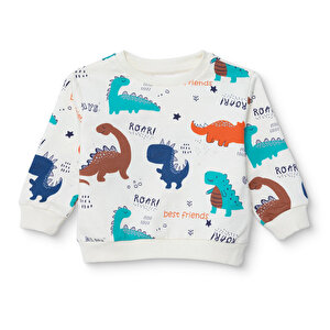 HelloBaby Sweatshirt, Desenli, 3 - 6 Ay