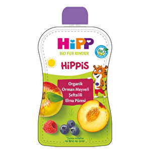 Organik Orman Meyveli Şeftalili Elmalı Meyve Püresi 100 gr