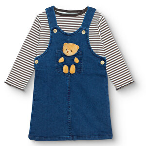 HelloBaby Teddy Bear E, İndigo, 3 - 6 Ay