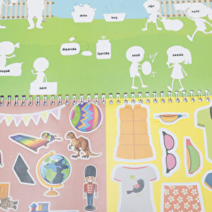 Tekrar kullanılabilen sticker kitabım