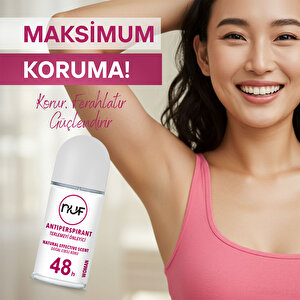 Terleme Önleyici, Doğal Etkili Koku Kadın Rollon 50 mL