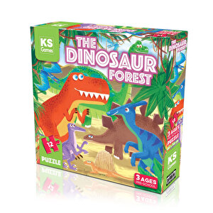The Dinosaur Forest 12 Parça Puzzle