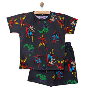 Marvel Marvel Tshirt-Şo, Koyu Gri, 3 Yaş