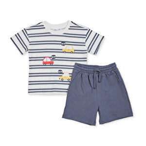 HelloBaby Ts, Antrasit Baskılı, 6 - 9 Ay