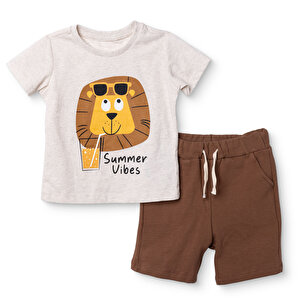 HelloBaby Tshirt-Ş, Kar Melanj, 6 - 9 Ay