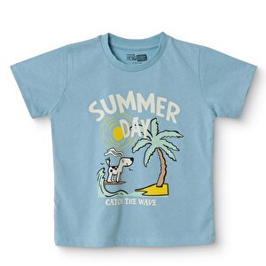 HelloBaby Tshirt, Mavi, 3 - 4 Yaş