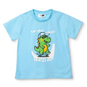 HelloBaby Tshirt, Mavi, 3 - 6 Ay
