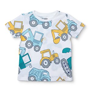 HelloBaby Tshirt, Beyaz, 4 - 5 Yaş