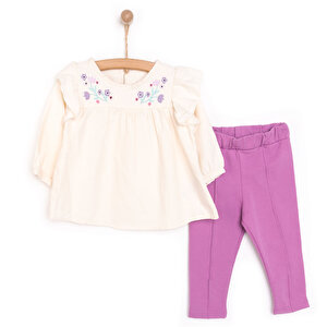 HelloBaby Tulip Kız Bluz - Ta, Bej, 9 Ay